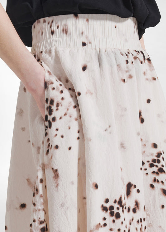 Falda  VISCOSA  BEIGE - flanesyfresones