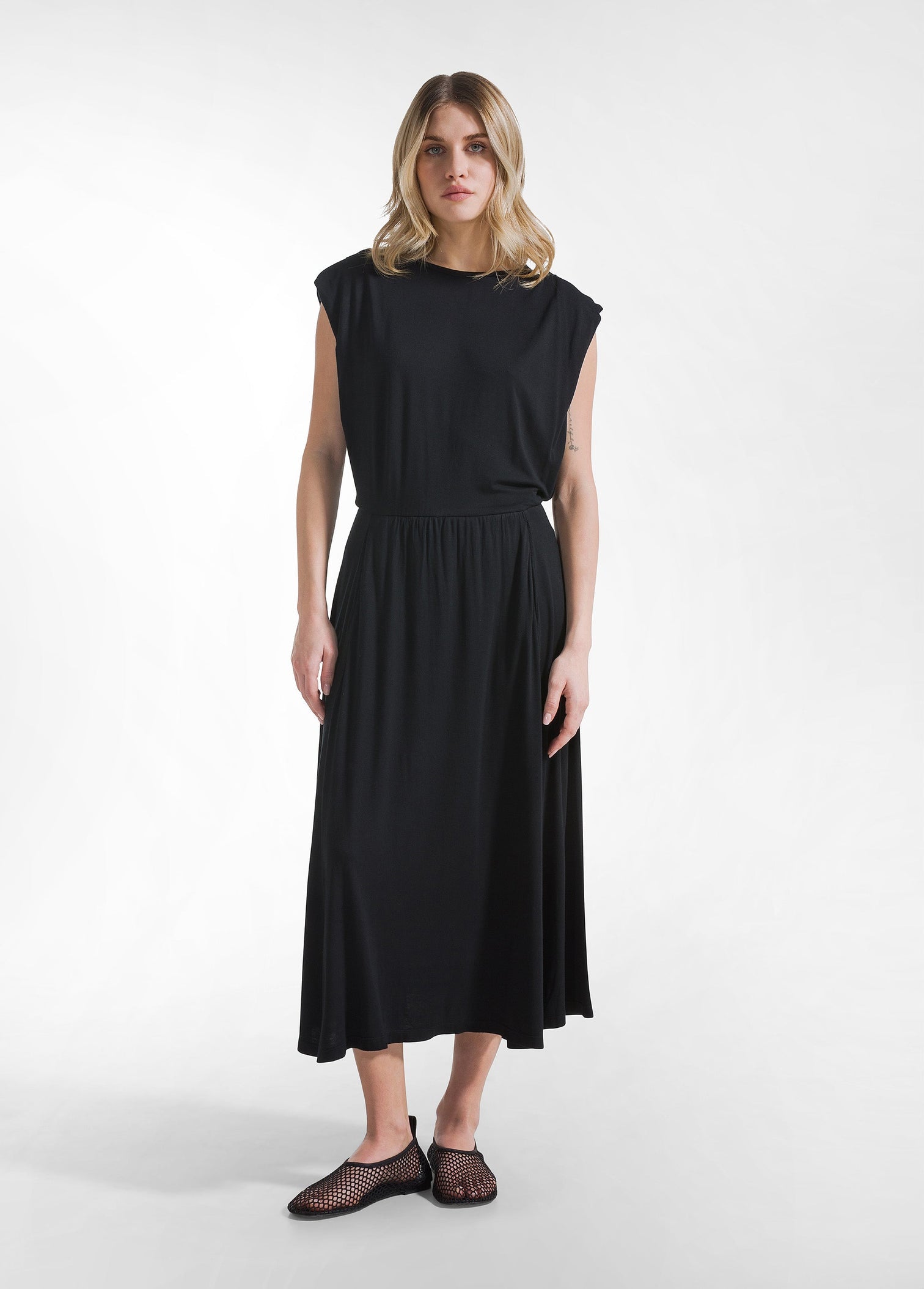 Vestido largo viscosa - flanesyfresones