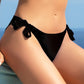 Bikini Slip Ajourage couture negro