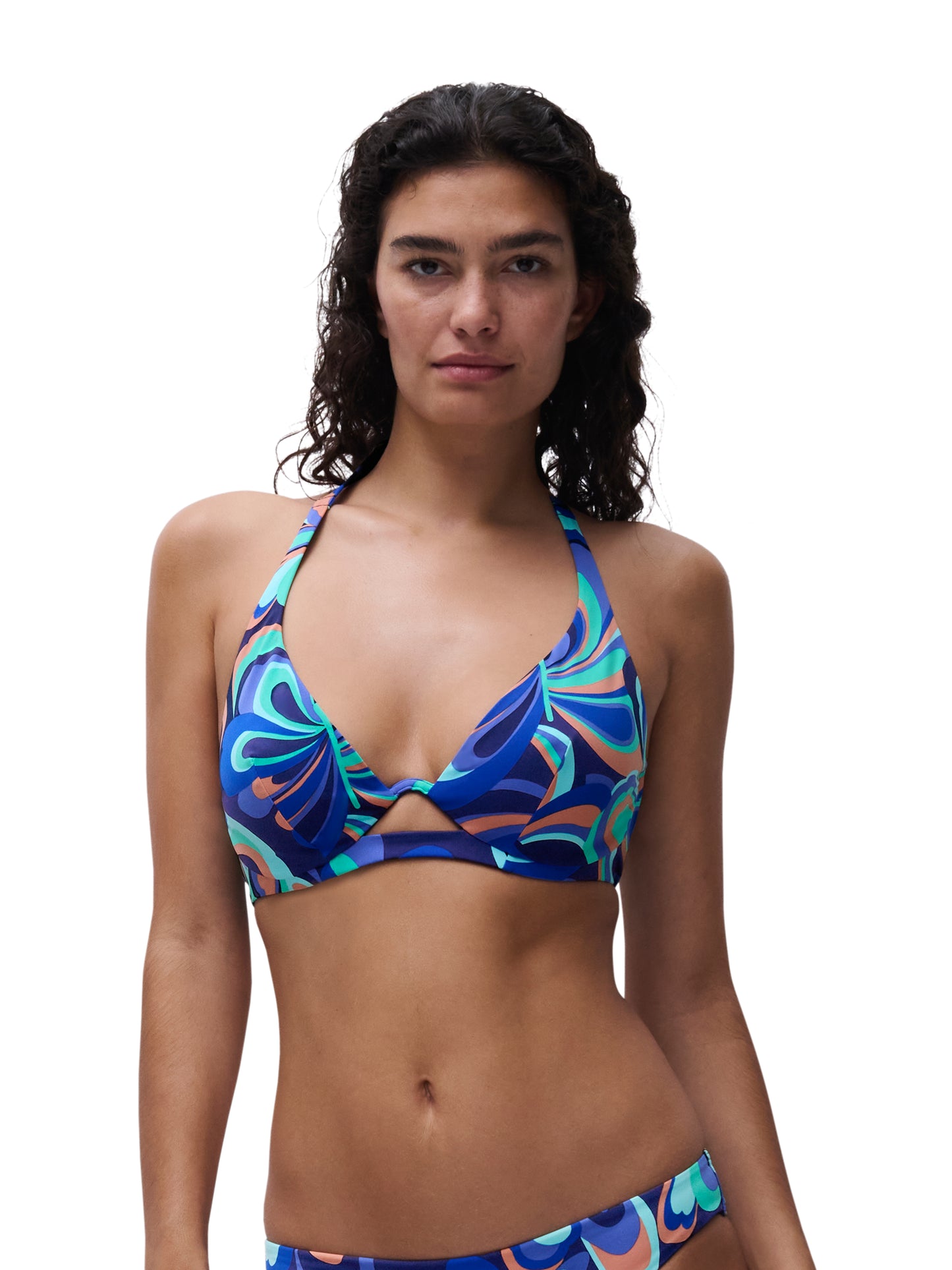 Top bikini con aro escote profundo multiposición Chantelle - flanesyfresones