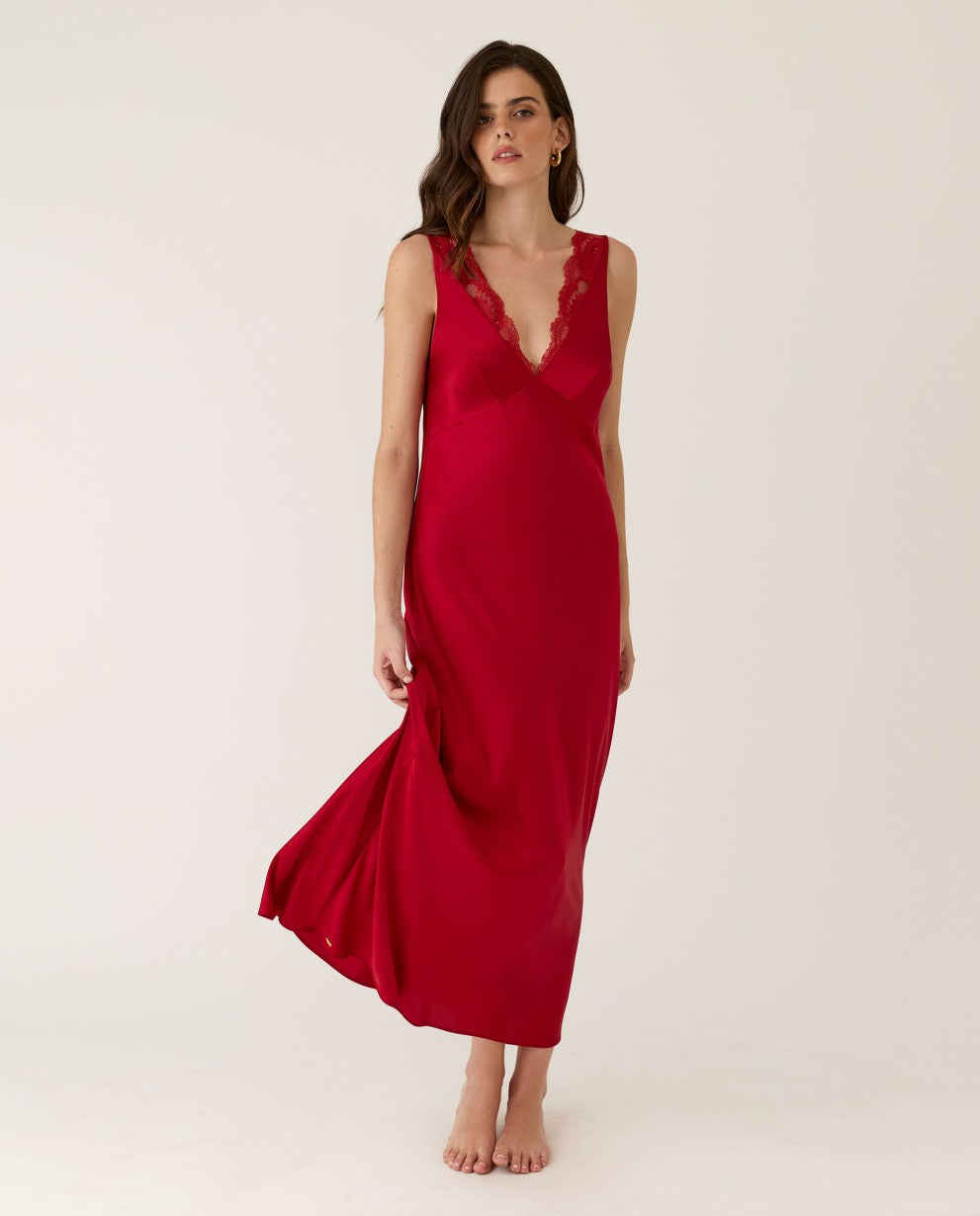 Camisón largo lencero