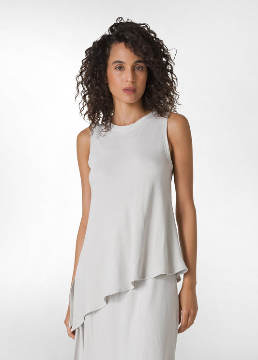 TOP ASIMÉTRICO PEARL GREY