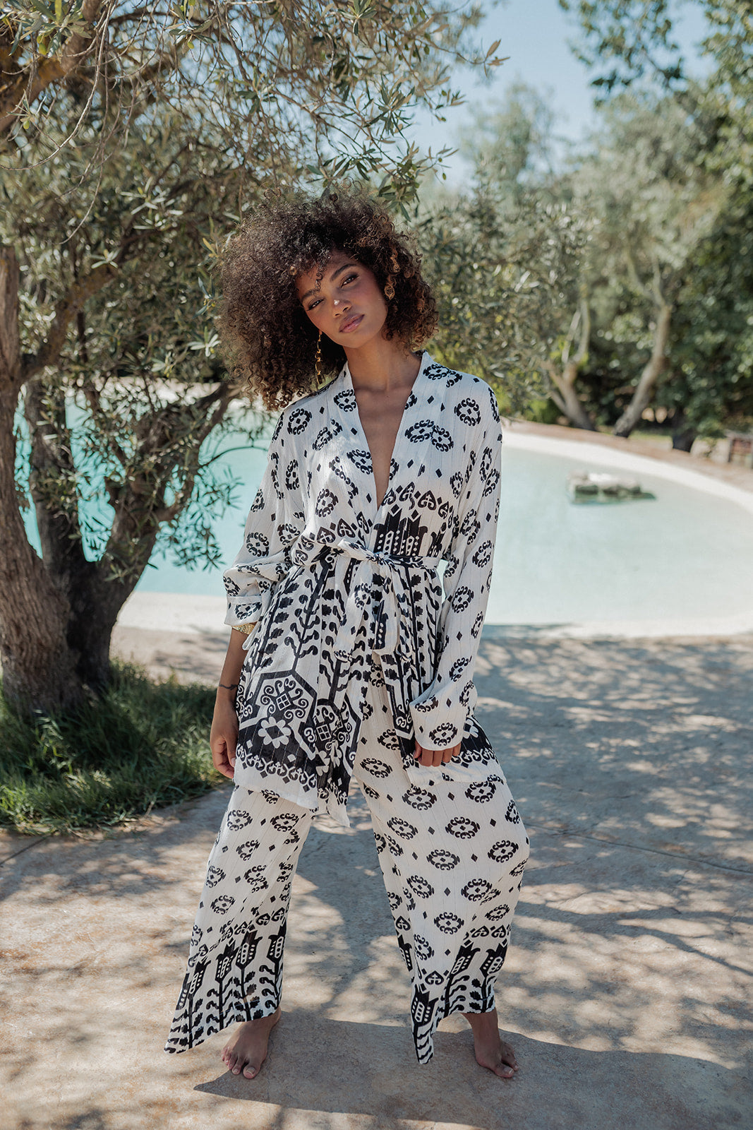 Borneo White Kimono