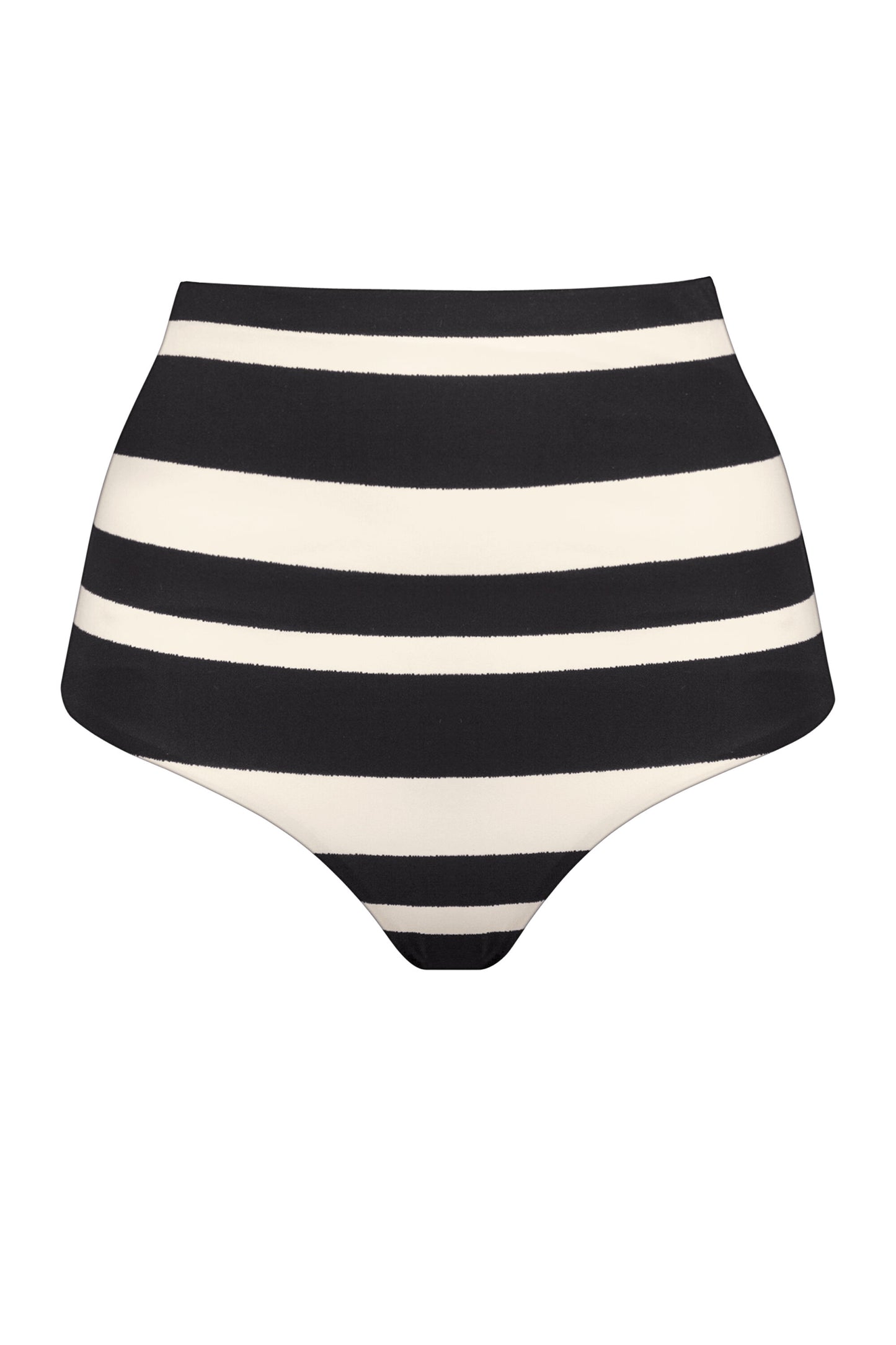 Braga biquini talle alto Black Cream - flanesyfresones