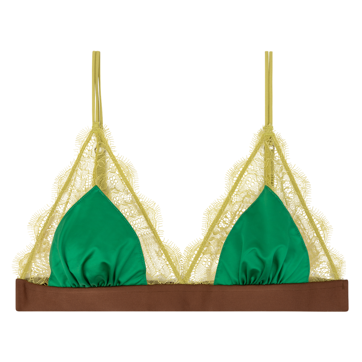 Bralette Love Lace verde - flanesyfresones