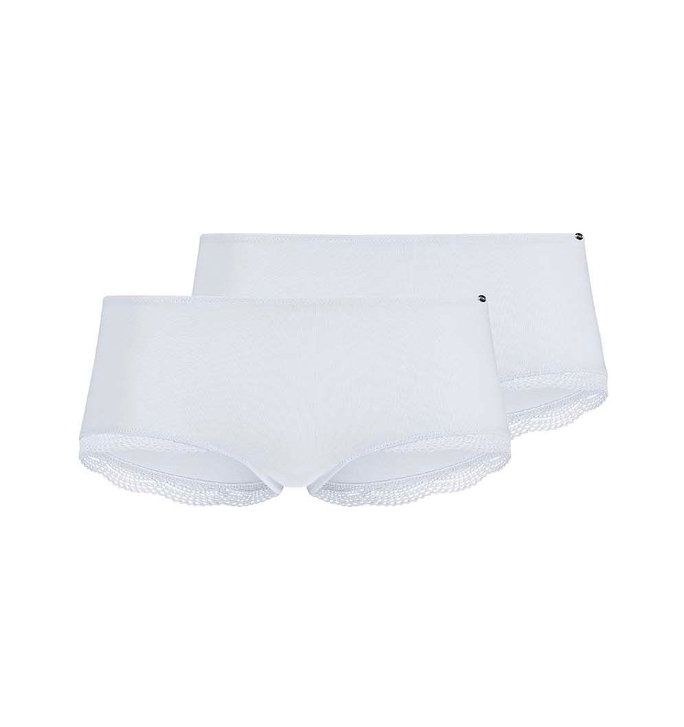 Pack de 2 braguitas short de algodón premium – invisibilidad elegante - flanesyfresones