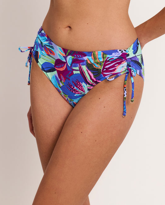 Braguita de Bikini azul talle alto