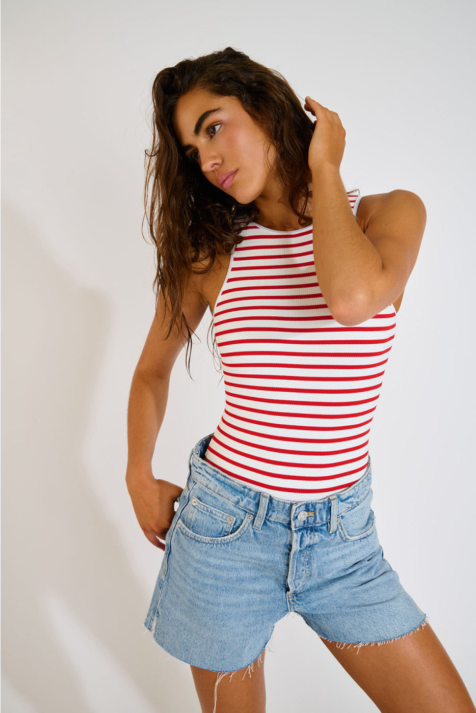 Lunely Nautical Bañador - Rouge - flanesyfresones