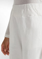 Pantalón pana blanco