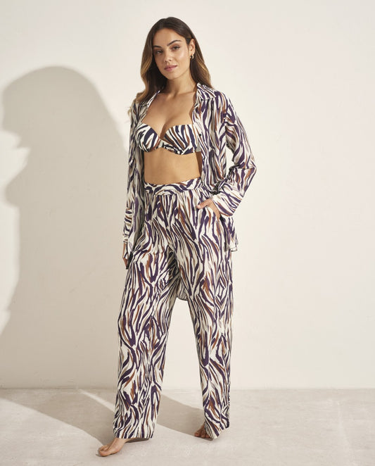 Conjunto dos piezas animal print