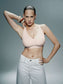 Top sin aros shimmer nude