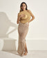 Falda punto beige BC172