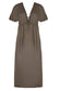 Vestido largo kaki modal Jupe