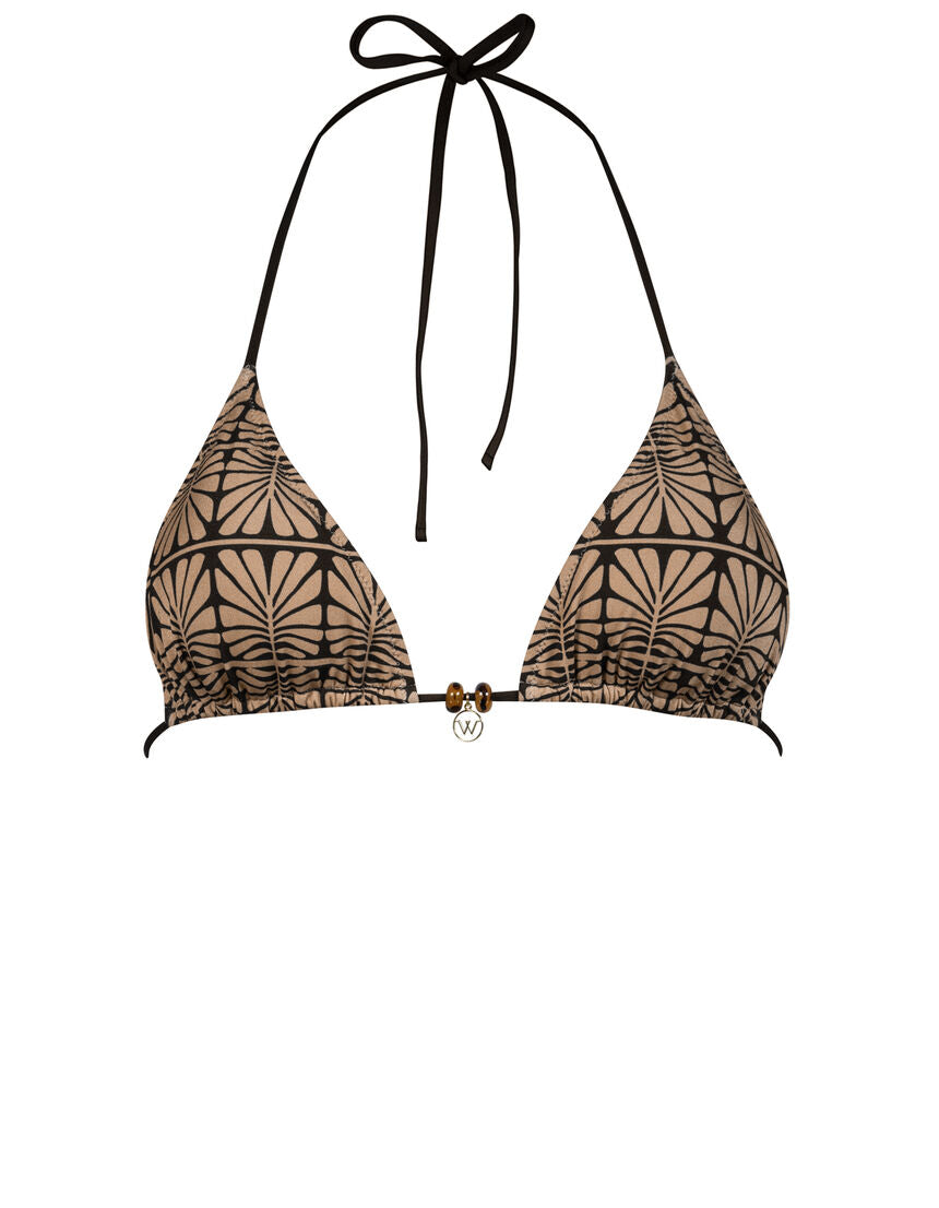 Bikini top caramel-black