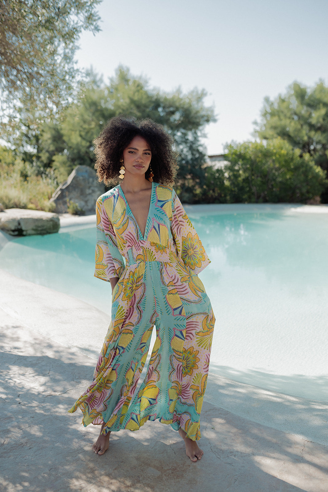 Marrakech Aqua Jumpsuit - flanesyfresones