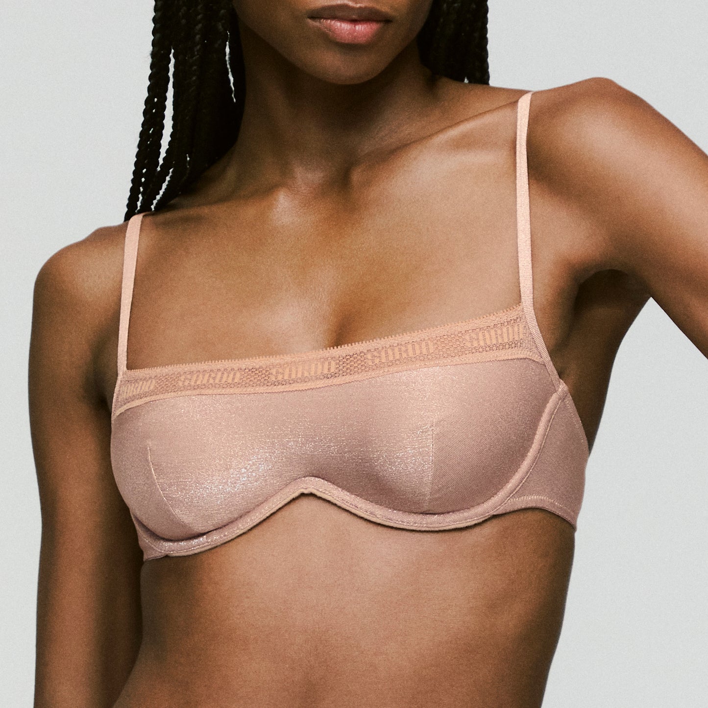 Bralette Flexi aros Wire Carreras dorado/beige