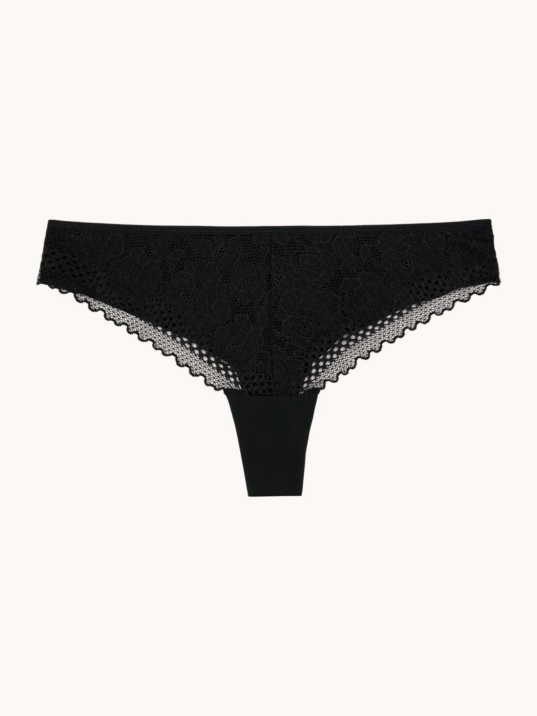 Tanga negro encaje, Pilar