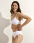 Biquini top aros blanco
