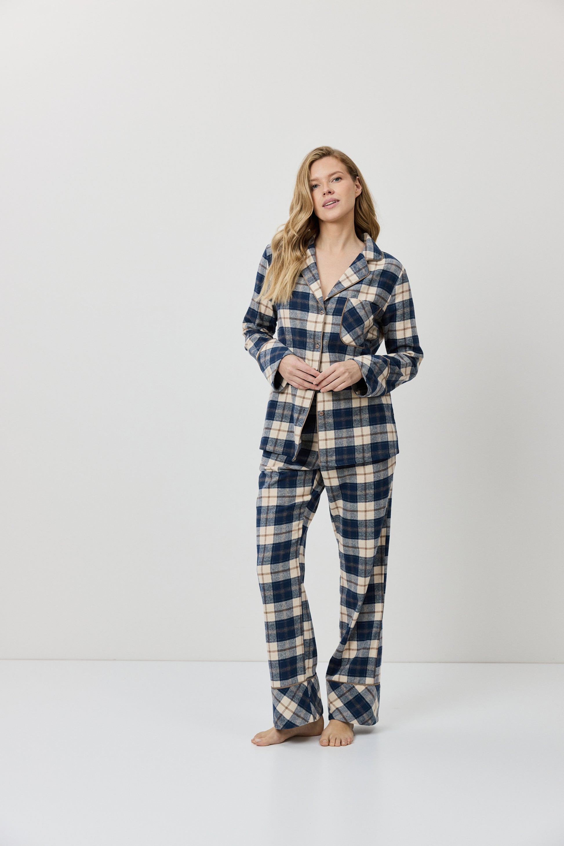 Pijama largo Morgana - flanesyfresones