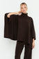 Conjunto Punto Poncho Marrón