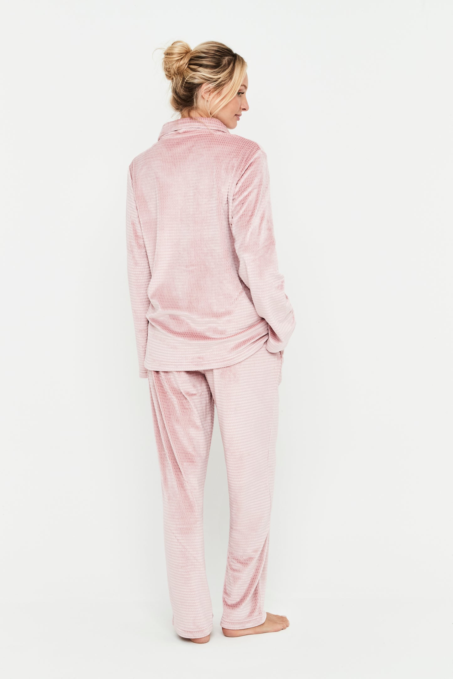 Pijama Mujer Camisero Rosa