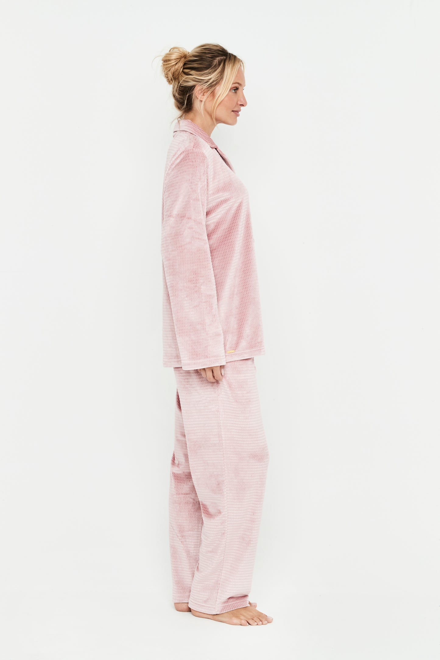 Pijama Mujer Camisero Rosa
