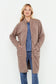 Chaqueta Cremallera Larga Tostado