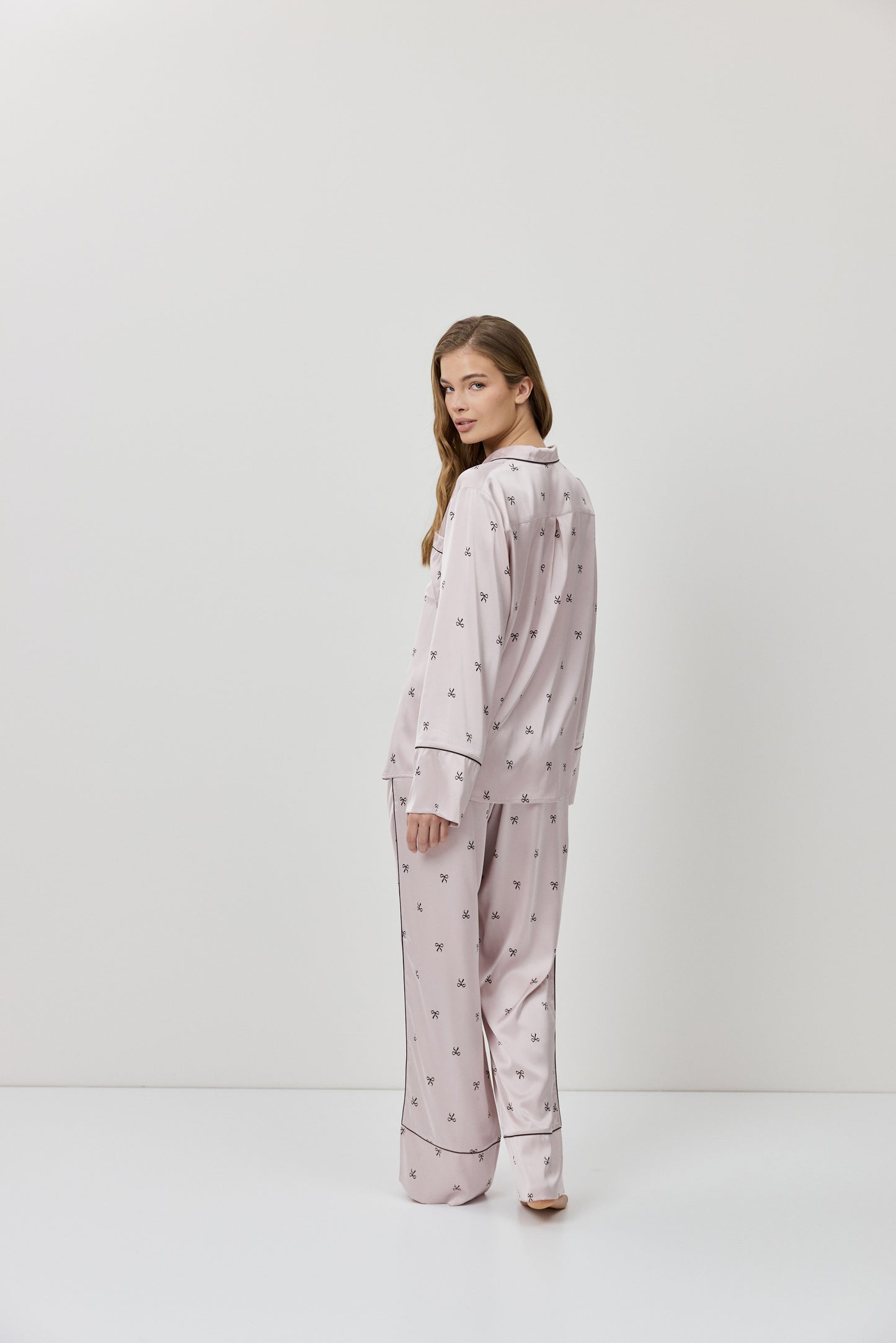 Pijama largo Rosa - flanesyfresones