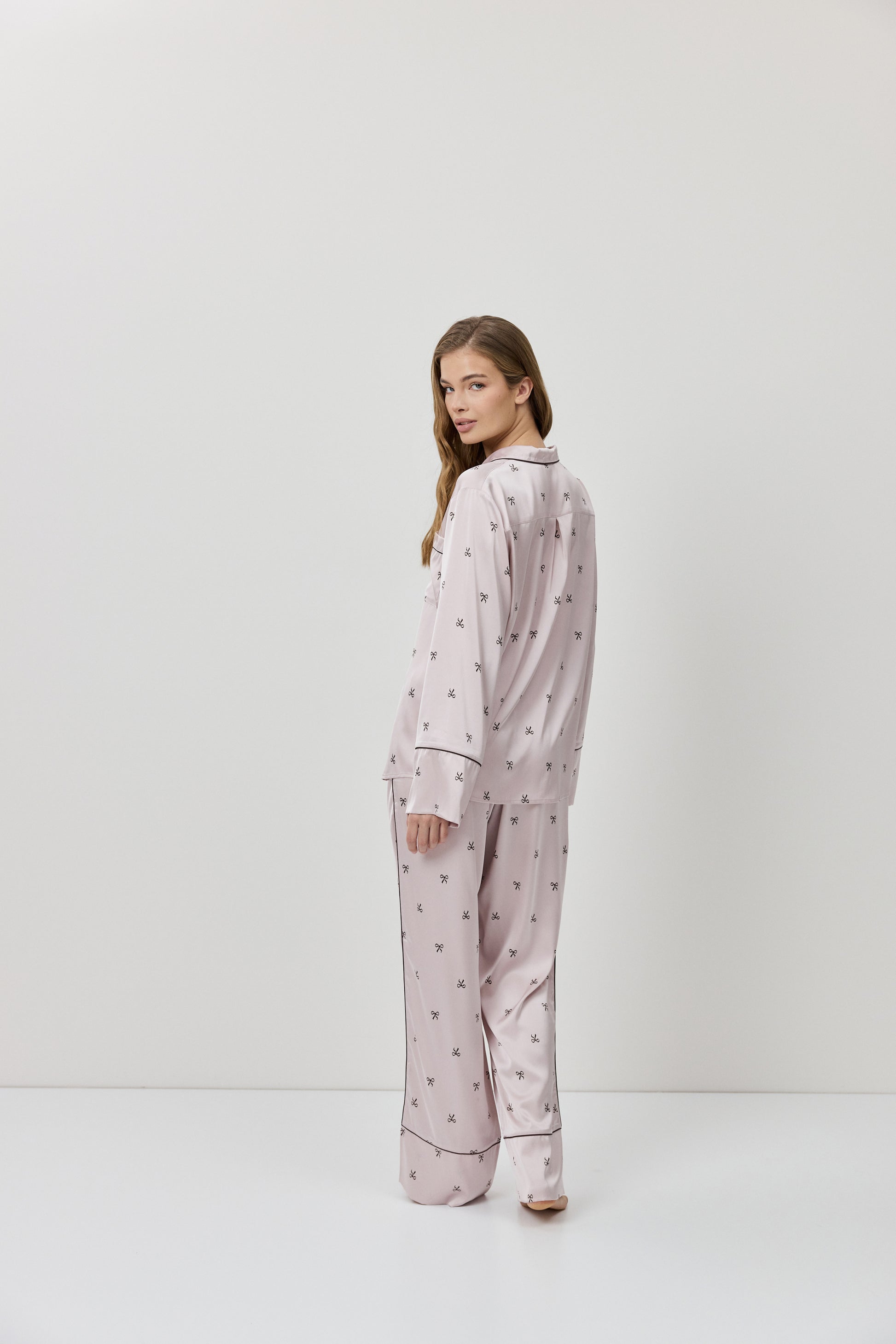 Pijama largo Rosa - flanesyfresones