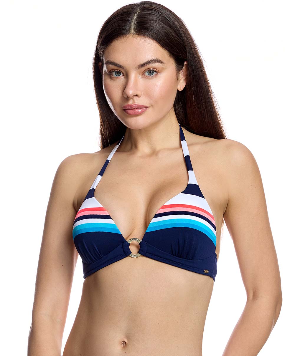 Sujetador halter rayas - flanesyfresones