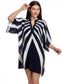 Kaftan blanco y negro - flanesyfresones