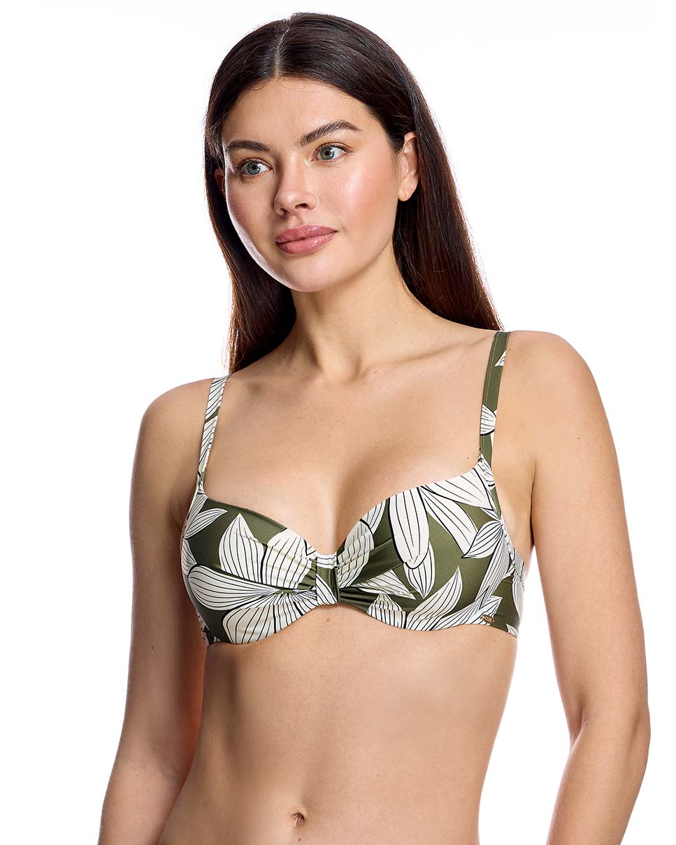 Biquini top aros verde - flanesyfresones