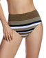 Braguita biquini talle alto rayas - flanesyfresones